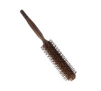 Ipetboom Spazzola Rotonda Setole Di Cinghiale in Legno Pettine Rullo Per Asciugatura e Styling Capelli Bagnati e Asciutti Piccolo e Portatile Per Uso Quotidiano e Trasporto