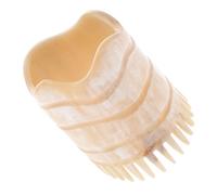 Ipetboom Spazzola Shampoo Capelli in Corno Naturale Con Denti Fini Massaggiatore Capelluto Portatile Stimola Crescita Naturale e Rimuove Forfora Antistress e Comfort Ergonomico