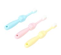 Ipetboom Spazzolino Da Denti Ergonomico Per Bambini - Confezione Da 3 Spazzolini A Forma Di Ippopotamo Setole Delicate Perfetti Per I Più Piccoli