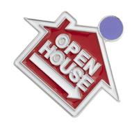 Ipetboom Spilla Ciondolo Da Agente Immobiliare, Distintivo Casa in Metallo Resistente, Accessorio Moda Per Abbigliamento, Cappelli e Borse, Spilla Reale Decorativa Per Uso Quotidiano