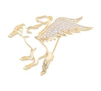 Ipetboom Spilla da Bavero Animale dello Zodiaco a Forma di Cavallo Dorato Strass Distintivo Decorativo Unisex per Capodanno Cinese Accessorio Elegante per Abiti Formali e Feste