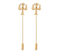 Ipetboom Spilla da Bavero da Giudice e Avvocato 2 Pezzi Spilla Dorata a Forma di Bilancia in Metallo Accessorio Elegante per Camicia e Abito Regalo Natale per Donne e Professionisti del