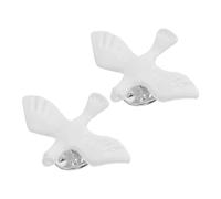 Ipetboom Spilla da Comunione a Forma di Colomba, Accessorio Cattolico in Lega di Zinco, Set 2 Pezzi per Battesimo e Cresima, Distintivo Spirituale Elegante e Resistente per Uomo e Donna