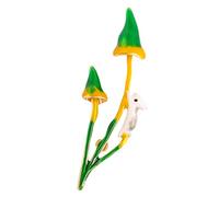 Ipetboom Spilla Smaltata Con Motivo Fungo e Coniglio Spilla Chic Da Donna Per Abbigliamento Accessori Artigianali Per Borse e Vestiti Fermaglio Resistente e Leggero