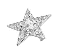 Ipetboom Spilla Stella in Lega Strass Spilla Per Abiti Da Donna Per Giacche e Cappotti Ornamento Vintage Per Vestiti