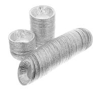 Ipetboom Stampi per Crostatine All’uovo in Alluminio Usa e Getta, Pirottini per Muffin e Cupcake, Set 200 Pezzi, Contenitori Monoporzione Leggeri per Dessert, Adatti a Feste e Attività