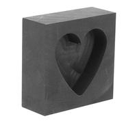 Ipetboom Stampo Grafite Forma di Cuore per Resistente al Calore Conduttività Termica Elevata per Fusione e Raffinazione di Oro Argento e Metalli Uso Laboratorio e Didattico