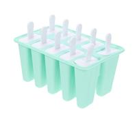 Ipetboom Stampo per Ghiaccioli Silicone Cavità Fabbricante Ghiaccioli Riutilizzabile Facile da Rimuovere per Gelato Verde