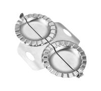 Ipetboom Stampo per Gnocchi in Acciaio 304 Doppia Testa Strumento per Preparazione Ravioli Design Ondulato Facile da Pulire e Usare per Cucina Casalinga e Ristoranti