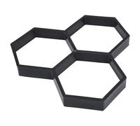 Ipetboom Stampo per Pavimenti in Cemento Nero, Leggero e Riutilizzabile, Strumento Pratico per Fai da Te e Creazione di Percorsi Artistici in Plastica