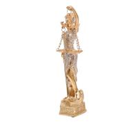 Ipetboom Statua della Dea della Giustizia in Resina Resistente Scultura Vintage per Ufficio Avvocati Equità e Giustizia con Base Quadrata Decorazione per Studio Professionale