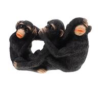 Ipetboom Statua Scimmia Sagge Resina Decorazione Scrivania Figurine Vedi Senti No Male Animale Desktop Design Moderno