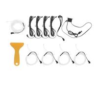 Ipetboom Striscia Luminosa LED per Interni Auto Usb, Set 1 Pezzo Colore Blu Ghiaccio, Luci a LED Flessibili per Illuminazione Ambientale e Decorazione Interna Veicolo