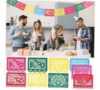 Ipetboom Striscione Per Feste Messicane Decorazione Intricati Per Dei Morti Resistente Non Per Feste Tema e Usi All Aperto