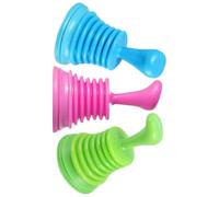 Ipetboom Sturalavandini per Cucina e Bagno in Pvc 3 Pezzi, Ventose Antiscivolo Resistente All’usura, Strumento per Pulizia Scarichi, Adatto per Ristoranti e Uso Domestico Colore Casuale