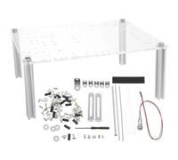 Ipetboom Supporto per Case PC a Telaio Aperto Medio, Staffa per Scheda Madre Matx Trasparente Base Stabile, Custodia per Computer Open Air per Raffreddamento Ottimale e Protezione