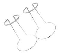 Ipetboom Supporto per Decanter da Vino in Ferro 2 Pezzi Custodia Protettiva Grigia Supporto per Asciugatura Calici e Filtro Organizer Compatto per Cucina Bar e Festa