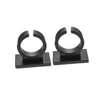 Ipetboom Supporto Per Microfono in Plastica Con Clip Adesiva Quadrata, Set Da 2 Pezzi, Compatibile Con La Maggior Parte Dei Microfoni, Per Interviste e Uso Professionale