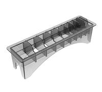 Ipetboom Supporto Per Protezione Tosatrice Porta Pettine Guida Scatola Portaoggetti in Plastica 10 Slot Per Barbiere Parrucchiere Conservazione Pettini Tagliacapelli