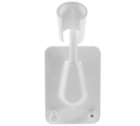 Ipetboom Supporto Per Soffione Doccia in Plastica Abs Regolabile Bianco, Supporto Doccia Parete Per Bagno, Installazione Semplice Senza Attrezzi, Adatto a Soffioni Portatili e Fissi