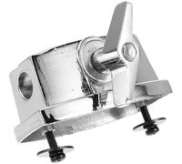 Ipetboom Supporto per Tamburo Tom in Lega Resistente Morsetto per Montaggio Gambe Batteria Staffa di Base per Accessorio Strumento Musicale Fissaggio Stabile per Kit Batteria