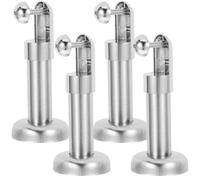 Ipetboom Supporto Piedini di Supporto per Divisorio Wc in Acciaio Inox 304, Set 4 Pezzi Accessori di Montaggio, Piede Divisorio Stabile per Bagni Pubblici e Privati, Ferramenta