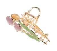 Ipetboom tagliacapelli a tulipano clip per artigli tulipani plettri pendenti Clip di artigli per di tulipano fermagli per parrucchieri lega Viola,porpora