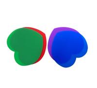 Ipetboom Tappetino Antiscivolo in Silicone Alimentare 4 Pezzi Sottobicchieri Multifunzione a Forma di Cuore per Bottiglie Aperte Resistente Alte Temperature Protezione Colore Casuale