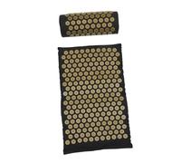 Ipetboom Tappetino da Massaggio Yoga e Cuscino Massaggiante Shiatsu Set da 2 con Borsa Grigia, Tappetino Antiscivolo per Agopressione Corpo, Supporto Rilassamento Muscolare e Miglioramento