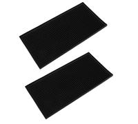 Ipetboom Tappetino Resistente al Calore per Piastra Chioma 2 Pezzi in Silicone Antiscivolo 30x15 Cm Cuscinetto Protettivo per Ferro Arricciacapelli Uso Professionale e Domestico