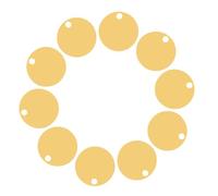 Ipetboom Tappi Copribulloni Wc in Acciaio Inox 304 Dorati 60mm, Set 10 Pezzi, Copri Viti per Sedile Water, Accessori di Ricambio per Cerniere, Protezione e Decorazione per Bagno