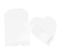 Ipetboom Tavolozza Per Manicure A Forma Di Cuore E Striscia 2 Pezzi Vassoio Per Miscelazione Del Trucco in Acrilico