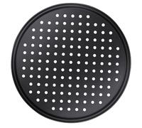 Ipetboom Teglia Antiaderente per Fori Rotondi in al Carbonio per Pizza Resistente alle Alte Temperature, per Domestico e Professionale
