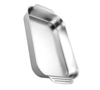 Ipetboom Teglia Rettangolare in Acciaio 41X24X5.3Cm Padella AntiGraffio per Grigliate e Arrosti Riscaldamento Uniforme Superficie Facile da per e Cene