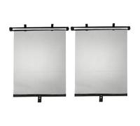 Ipetboom Tendine Parasole Retrattili Automatiche per Finestrini Laterali Auto, Set 2 Pezzi, Persiane Termoisolanti Anti-calore in Rete Nera, Protezione Solare e Isolamento Termico