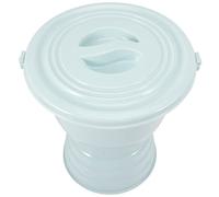 Ipetboom Vaso da Notte per Anziani e Bambini in Plastica con Coperchio e Manico, Leggero e Resistente Agli Urti con Base Antiscivolo per Uso Domestico