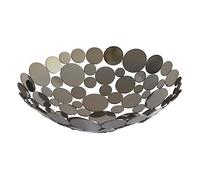 Ipetboom Vassoio per Frutta Battuto Nero Opaco Portafrutta Rete Svuotatasche Forma Contenitore per Pane Verdure e Snack Portatutto per Cucina e Design Traspirante e Antiruggine