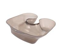 Ipetboom Vassoio Poggiatesta per Salone in Pvc Nero per Tintura e Permanente Chioma, Vaschetta per Lavaggio Chioma Scanalature, Accessorio Professionale per Styling a Casa e Parrucchieri