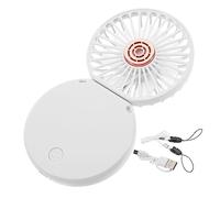 Ipetboom Ventilatore Portatile Ricaricabile da con USB Ventilatore Raffrescante per Esterni Design Ergonomico con Regolabili Facile da Trasportare per Ufficio e Attività All Aperto
