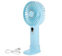 Ipetboom Ventilatore Portatile USB Ricaricabile Mini Handheld con Batteria e Display Ventilatore Silenzioso Compatto per Viaggi e Uso Blu