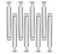 Ipetboom Viti di Espansione in Gomma e Acciaio per Dossi Rallentatori 8 Pezzi Supporti Antivibranti per Dosso Stradale Installazione Rapida per Parcheggi e Strade ad Alto Traffico