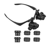 Ipetboom Zoom dentro con gli occhiali gioielliere loupe gioielli con lente d'ingrandimento lente d'ingrandimento per gioielli lente da orologiaio Lictigazione Acrilico Nero