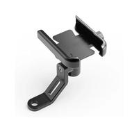 IPEVMLZ Accessori Moto Manubrio Supporto Telefono Supporto GPS Per YAMAHA Per X-MAX 125 250 300 400(NERO,Rearview Mirror)