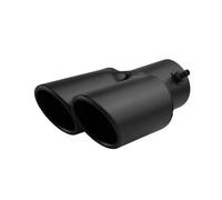 IPEVMLZ Automobile Tailpipe General Scarico Acciaio Inox Coperchio Modifica Silenziatore Sonoro(NERO,Dritto)