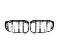 IPEVMLZ Calandra Renale Paraurti Anteriore Per E81 E87 Serie 1 128i 130i 135i 2008-2013 Doppia Lamella Griglia Sportiva Nero Lucido