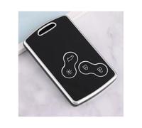 IPEVMLZ Guscio Copri Chiave Auto In TPU Per Renault Per Megane Per Clio Per Scenic Per Duster Per Kaptur Per Captur Per Logan Per Laguna(Argento Nero)