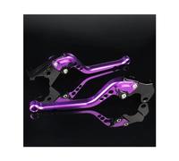 IPEVMLZ Lungo 177mm Moto in Alluminio Regolabile Leve Freno Frizione Accessori per Y&amaha MT-07 MT 07 MT07 FZ07 FZ 07 FZ-07 2014-2022 Leve(Viola)
