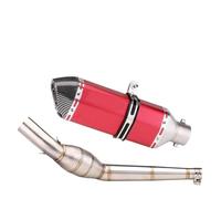 IPEVMLZ Per Aprilia GPR125 GPR150 Scarico Moto Escape MOTO Tubo Di Collegamento Centrale Modificato In Acciaio Inox Con Catalizzatore DB Killer(Style j)