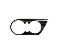 IPEVMLZ Per Chevrolet Per Camaro ZL1 2016-2026 Rivestimento Tazza | Pannello Portabicchieri Console Centrale Adesivo Interno Fibra Carbonio Copertura Rivestimento ABS(Carbon fiber Black)
