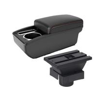IPEVMLZ Per Citroën Per Sega Portabraccioli Auto Modifica Interni Ampio Spazio Con USB(A1 Nero rosso SENZA USB)